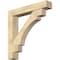 Ekena Millwork Merced Block Rough Sawn Bracket w/ Offset Brace, Douglas Fir, 8"W x 46"D x 46"H BKT0806X46X46MRC05RDF - alternate 1